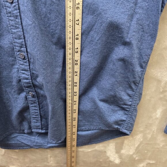 Hollister Epic Flex Stretch Button-Up Shirt Men’s XL Long Sleeve Blue - Picture 9 of 12